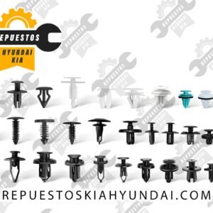 Kit de 1000 Pines Clips Plásticos para Vehículos: Retención para Paneles de Puertas y Carrocería con 32 Tamaños, 	82315-33020, 82315-27000, 82315-2P000, 82315-38000, 85849-3B000