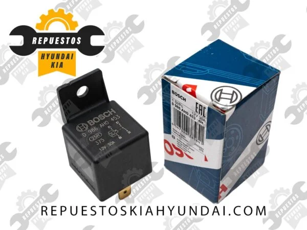 Relé BOSCH 0 986 AH0 453, Relé de arranque o encendido Original, Hyundai – Kia, Luz de cruce, Parabrisas trasero calefactado, Elevalunas, limpiaparabrisas trasero, Bocina, ventilador, calefacción / climatización, Limpiaparabrisas, 95224 38050, 95230-3A400, 95230-3A200