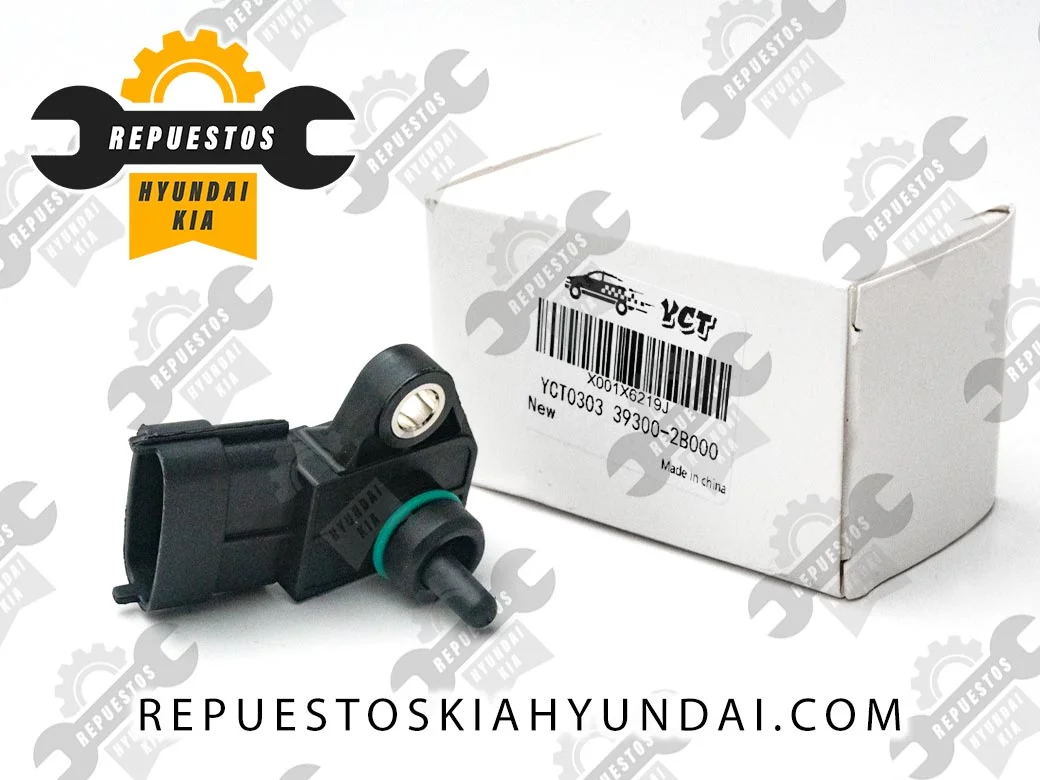 Sensor MAP, Sensor de mapa de presión de aire absoluta del colecto de admisión para Hyundai – Kia, generico 39300-2B000 ; 39300-2B100 ; 39300-03000 , 39300-2B000 ; 39300-2B100 ; 39300-03000