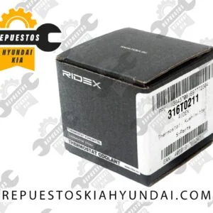 Termostato RIDEX 316T0211, para Hyundai, Kia y Toyota, para motores 3.8L y 3,6L, 25500-3C100, 25500-3C130, 9091603097, 9091603118