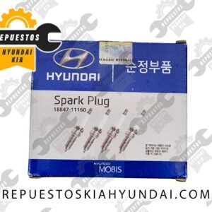 Bujías Denso Originales de Encendido Hyundai Kia Mobis  – Juego de 4 unidades, 18846-10060,  18847-11160,