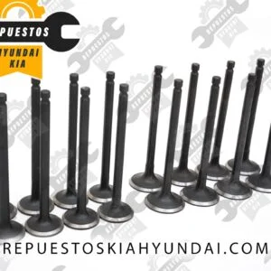Válvulas de admisión y escape para Hyundai Accent, Kia Rio 1.5L 1.6L DOHC 16v, generico